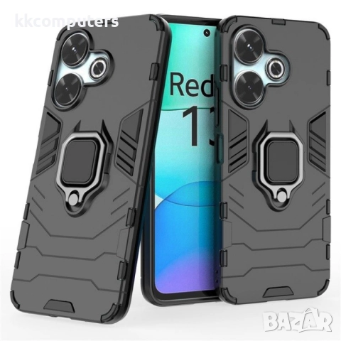 Xiaomi Redmi 13 5G / 13 4G Удароустойчив Ring Holder Калъф и Протектор, снимка 4 - Калъфи, кейсове - 52710377