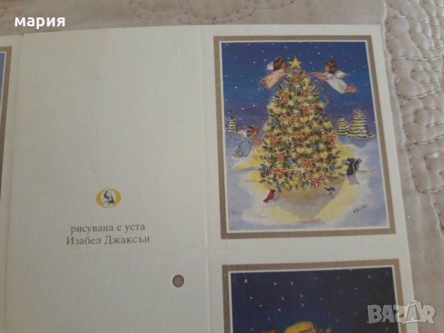 Мини коледни картички, снимка 4 - Други - 30737628