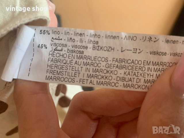 Дамска блуза Zara с десен точки, размер М/L, снимка 6 - Блузи с дълъг ръкав и пуловери - 53990653