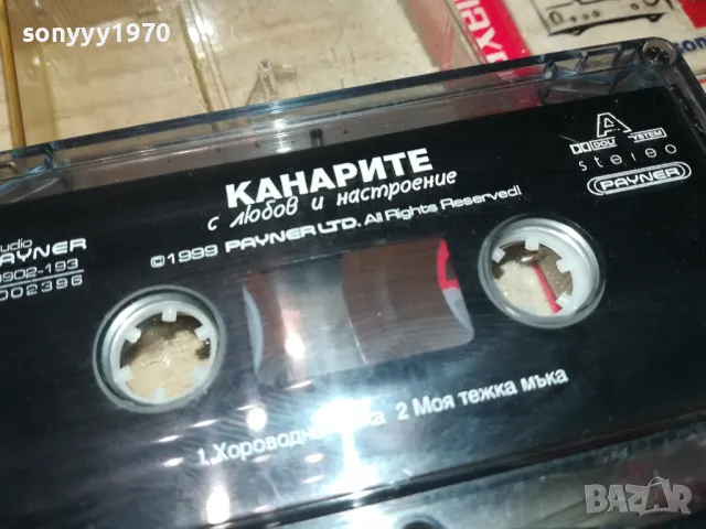 КАНАРИТЕ-ОРИГИНАЛНА КАСЕТА 1405251411, снимка 10 - Аудио касети - 50285498