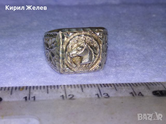 БУЦЕФАЛ Конят на АЛЕКСАНДЪР ВЕЛИКИ Великолепен СРЕБЪРЕН ПРЪСТЕН СРЕБРО 925 Авторска ИЗРАБОТКА 40911, снимка 15 - Пръстени - 42843728