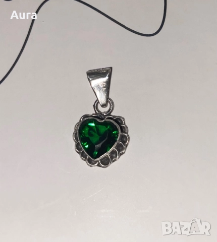 Heart silver pendant, снимка 5 - Колиета, медальони, синджири - 51517617