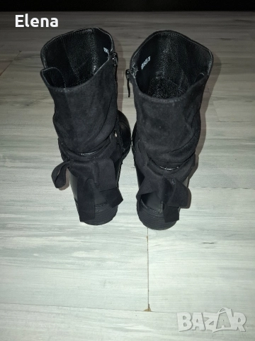 Дамски черни боти Tendenz,размер 39, снимка 2 - Дамски боти - 52726418