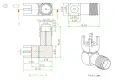 HF-Connectors - позлатени, немски, високо честотни конектори за платков монтаж , снимка 2