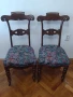 Стари масивни дървени столове от череша с дърворезба

, снимка 1