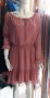 Розова рокля тюл с подплата 4ХЛ/5ХЛ размер , снимка 1 - Рокли - 38928502