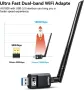 Maxuni ултраскоростен USB безжичен Wifi адаптер за компютър, снимка 7