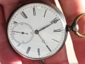 Сребърен джобен часовник , снимка 8