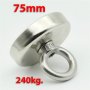 75mm 240кг Магнит за магнитен риболов, с кука (халка) Magnet fishing, снимка 6