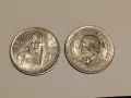 Мексико 5 песо 1953г. 100 песо 1978г. сребро, снимка 2