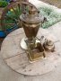 Античен руски императорски САМОВАР от месинг с поднос,чайник и купа, снимка 1 - Антикварни и старинни предмети - 36614240