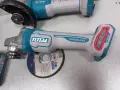 2 броя Акумулаторни Безчеткови Ъглошлайфи TOTAL + Батерия + Зарядно, снимка 5