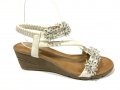Дамски сандал с кристали на платформа-ПРОМОЦИЯ-19,99, снимка 2