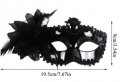 черна червена твърда Домино маска с пандела  за лице очи карнавал парти, снимка 2