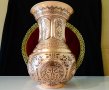 Персийска медна ваза Isfahan Qalamzani. , снимка 3