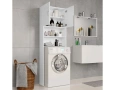 Шкаф за пералня за баня и перални пошещения, ModernHome, 2 вратички и 2 рафта, БЯЛ, снимка 6