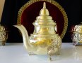 Марокански бронзов чайник,кана,маркиран. , снимка 4
