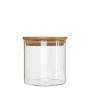 Стъклен буркан с бамбуков капак Ø10 x 10 см, 700 мл, снимка 2