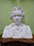 Прекрасен голям антикварен немски бюст , снимка 2