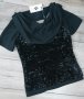 блуза с къс ръкав и пайети, снимка 6