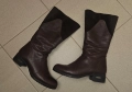 Топли кафяви ботуши, естествена кожа, номер 37, снимка 1
