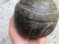 старинен бронзов, огромен звънец /хлопка, камбанка/, снимка 10