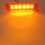 10 БРОЯ LED Жълт Габарит с 6 диода за камион ремарке платформа 12V-24V, снимка 3