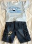 Комплект тениска и дънкови панталонки за момче размер 86 см. , снимка 1 - Комплекти за бебе - 29150065