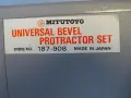 Машинен оптичен ъгломер Mitutoyo 187-908 bevel protractor set, снимка 8
