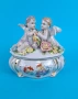 Порцеланова кутия / бижутерка с ангели, снимка 1
