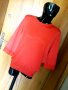 Светло червена блуза прилеп плетиво Л, снимка 1 - Блузи с дълъг ръкав и пуловери - 34043049