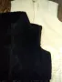 Нов дамски дълъг елек L-ка бежов/черен, снимка 3