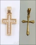 златна висулка - кръст 47129-3 52368, снимка 1