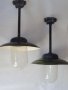 Стари ретро винтидж колекционерски индустриални заводски лампи, снимка 1 - Антикварни и старинни предмети - 31833911