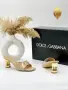 Dolce&Gabbana Дамски Чехли С Метален Дебел Ток Долче И Габана - Различни Цветове Код SEM-541, снимка 3
