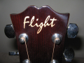Електроакустичната китара Flight с капъф и кабел, снимка 4