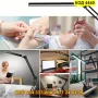 Настолна LED лампа с чупещо рамо за бюро - КОД 4440, снимка 4