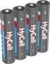 Акумулаторна батерия HyCell, презареждаема, 1,2VDC, 800mAh, AAA, R03, Ni-MH, снимка 2