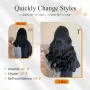 Екстеншъни YILITE Butterfly Weft от естествена коса, 35,56 см, 40 г, #1, снимка 4