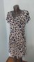 Еластична брандова рокля в леопардов принт "Pescara" Italy / унисайз , снимка 1 - Рокли - 30235408