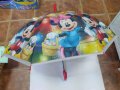 Детски чадър Мики маус,75см диаметър, снимка 1 - Чадъри - 37423571