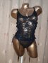 М/L К-т дантелен черен корсет с жартиери и полупрашка , снимка 2