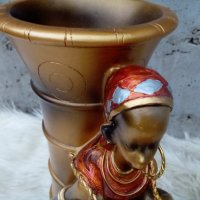 Оригинална африканска ваза ., снимка 2 - Вази - 38300805