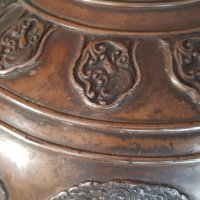 200 годишна - 18ти век колекционерска Китайска бронзова ваза, снимка 7 - Вази - 31457971