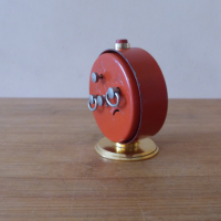 Будилник часовник Слава червен, снимка 6 - Антикварни и старинни предмети - 44687875