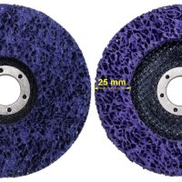 Абразивен диск, нетъкан текстил, лилав шлифовъчен диск със средна твърдост, пемза 125 mm, снимка 3 - Други инструменти - 44489718