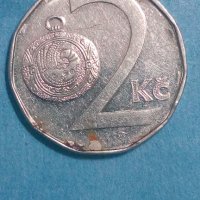2 чешский коруны 1993 г., снимка 1 - Нумизматика и бонистика - 42797346