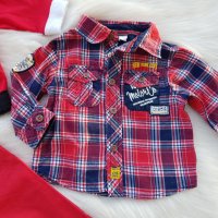 Риза панталон и коледна блуза 3-6 месеца, снимка 2 - Комплекти за бебе - 30171674