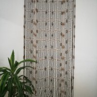 Декоративно пано - завеса дърво, ръчна изработка, 40 ресни, снимка 3 - Пана - 31047099