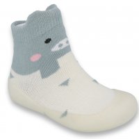 BEFADO Бебешки Обувки чорапчета, Бели с резедаво, снимка 3 - Бебешки обувки - 31823318